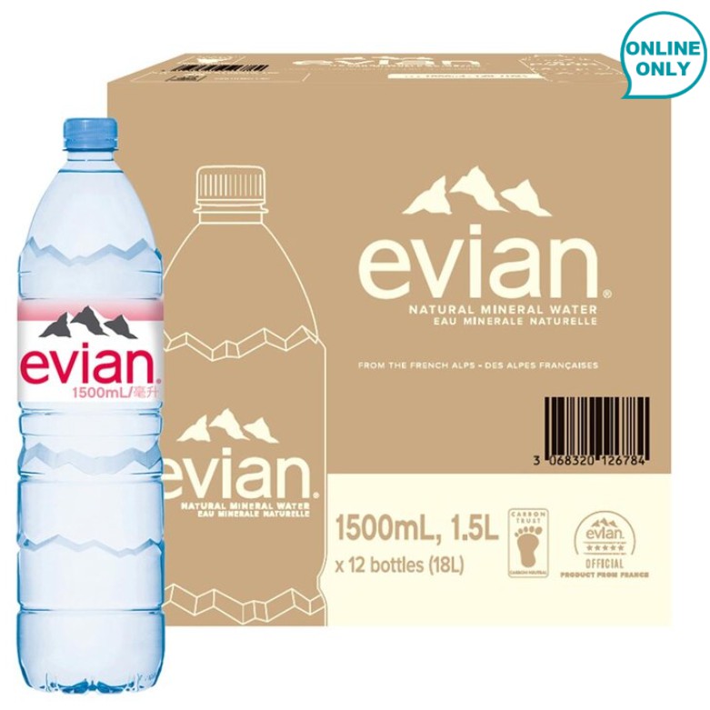 COSTCO 線上代購🌈Evian 天然礦泉水 1500毫升 X 12入 (商品包裝以實際收貨為主)