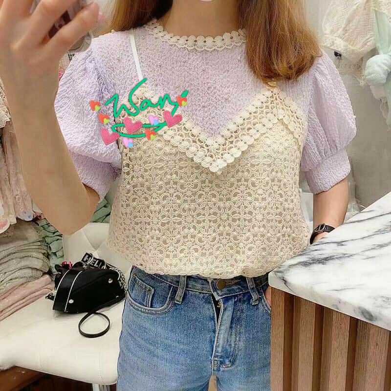 全新 正韓 Yard 假兩件 上衣