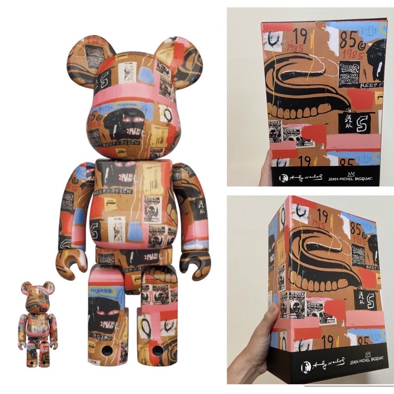 現貨 BE@RBRICK 安迪沃荷 Andy Warhol x 巴斯奇亞 BASQUIAT 2代 100％ 400％