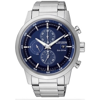 CITIZEN 星辰 Eco-Drive 三眼計時光動能錶-藍(CA0610-52L)