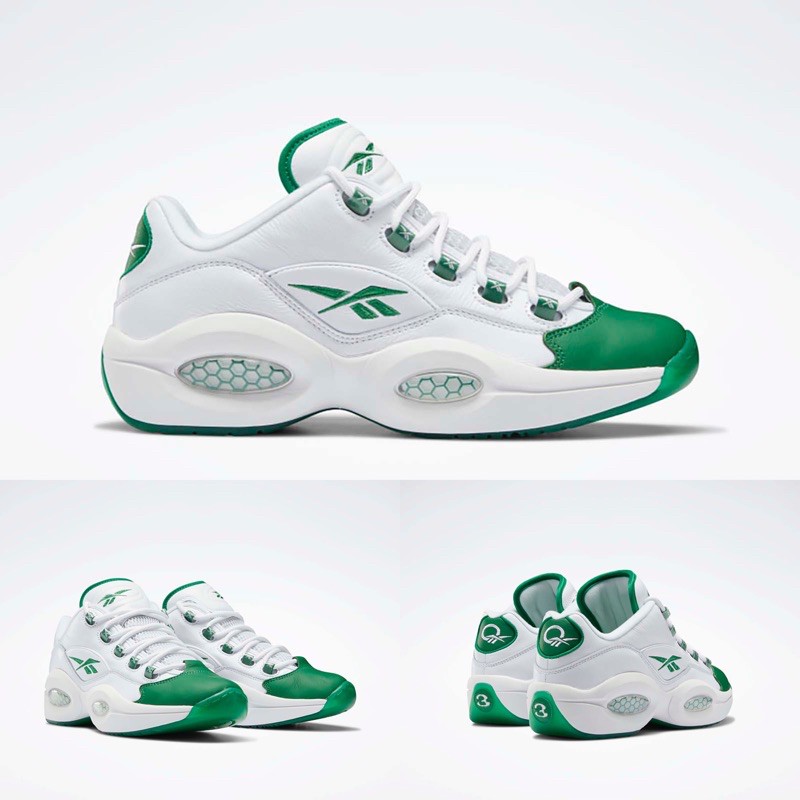 Quality Sneakers - Reebok Question Low Green Toe 白綠 GZ0367