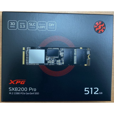 威剛ADATA  M.2 PCIE SSD SX8200 PRO 512GB