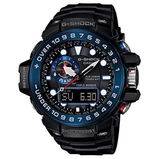 【日本原裝正品】卡西歐錶 CASIO G-SHOCK 太陽能電波手錶 男錶 防水200米 GWN-1000B-1B 黑藍