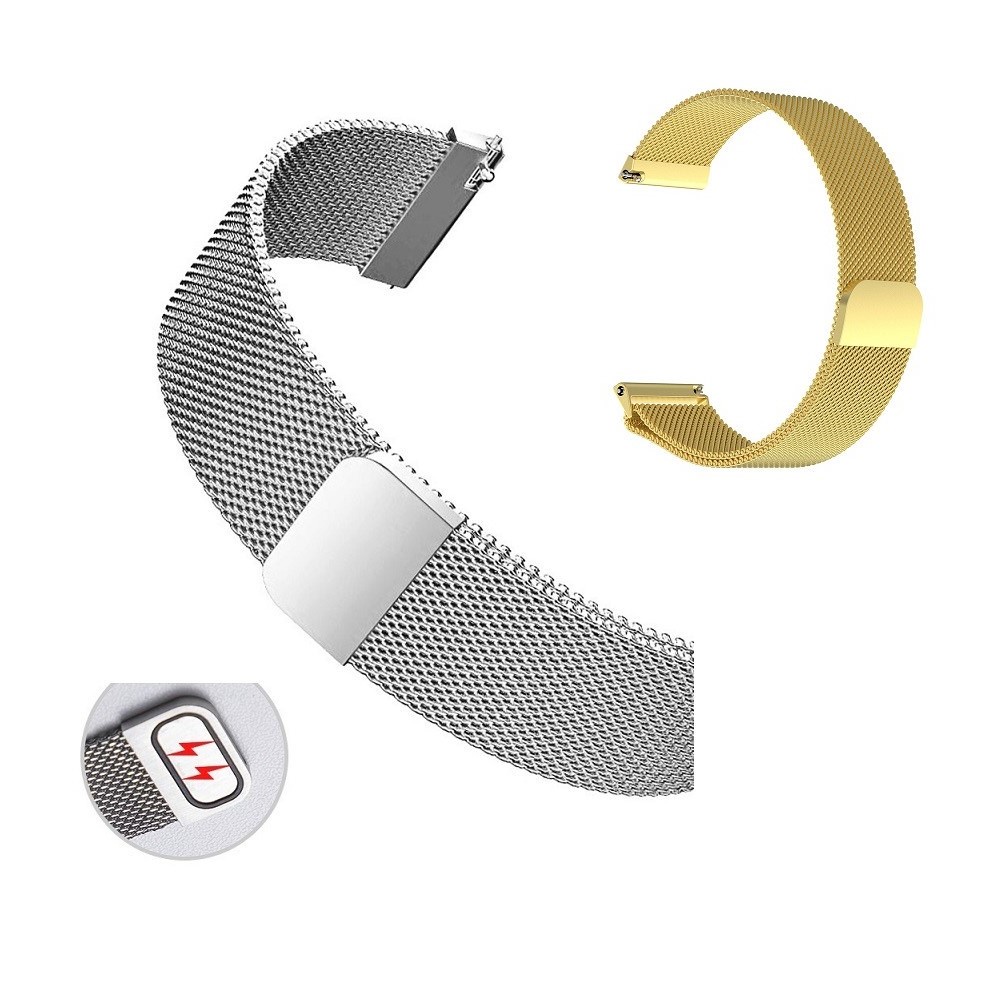 【米蘭尼斯】三星 Galaxy Watch5 40mm R900 R905 錶帶寬度20mm 手錶 磁吸 不鏽鋼金屬