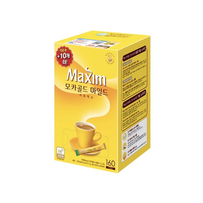 韓國咖啡 Maxim 3合1即溶咖啡 摩卡口味 160入