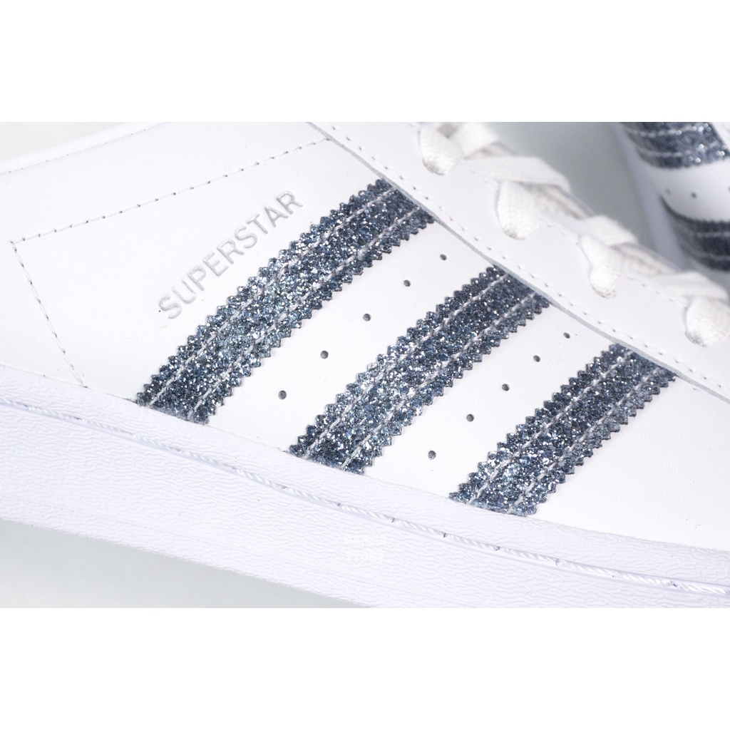 胖達）ADIDAS SUPERSTAR MULE 銀色銀蔥懶人鞋貝殼頭FZ2260 白銀女鞋| 蝦皮購物