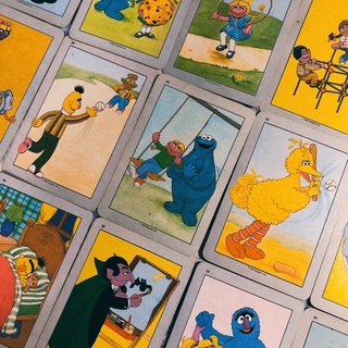1984 芝麻街 open sesame picture dictionary:picture cards 學習圖卡