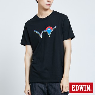 EDWIN 人氣復刻 限定W LOGO短袖T恤(黑色)-男款