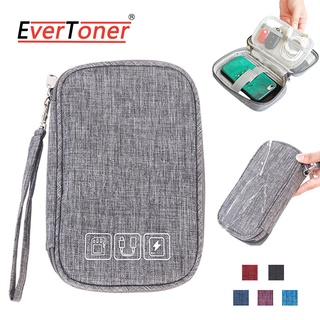 Evertoner 電纜袋收納袋電線充電器數字 USB 小工具收納袋電子小工具收納袋