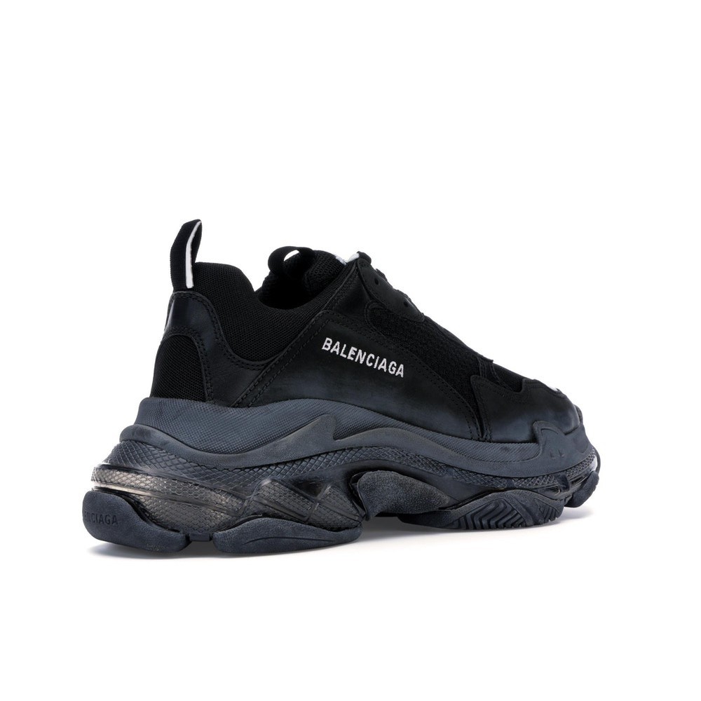 balenciaga triple s black clear sole