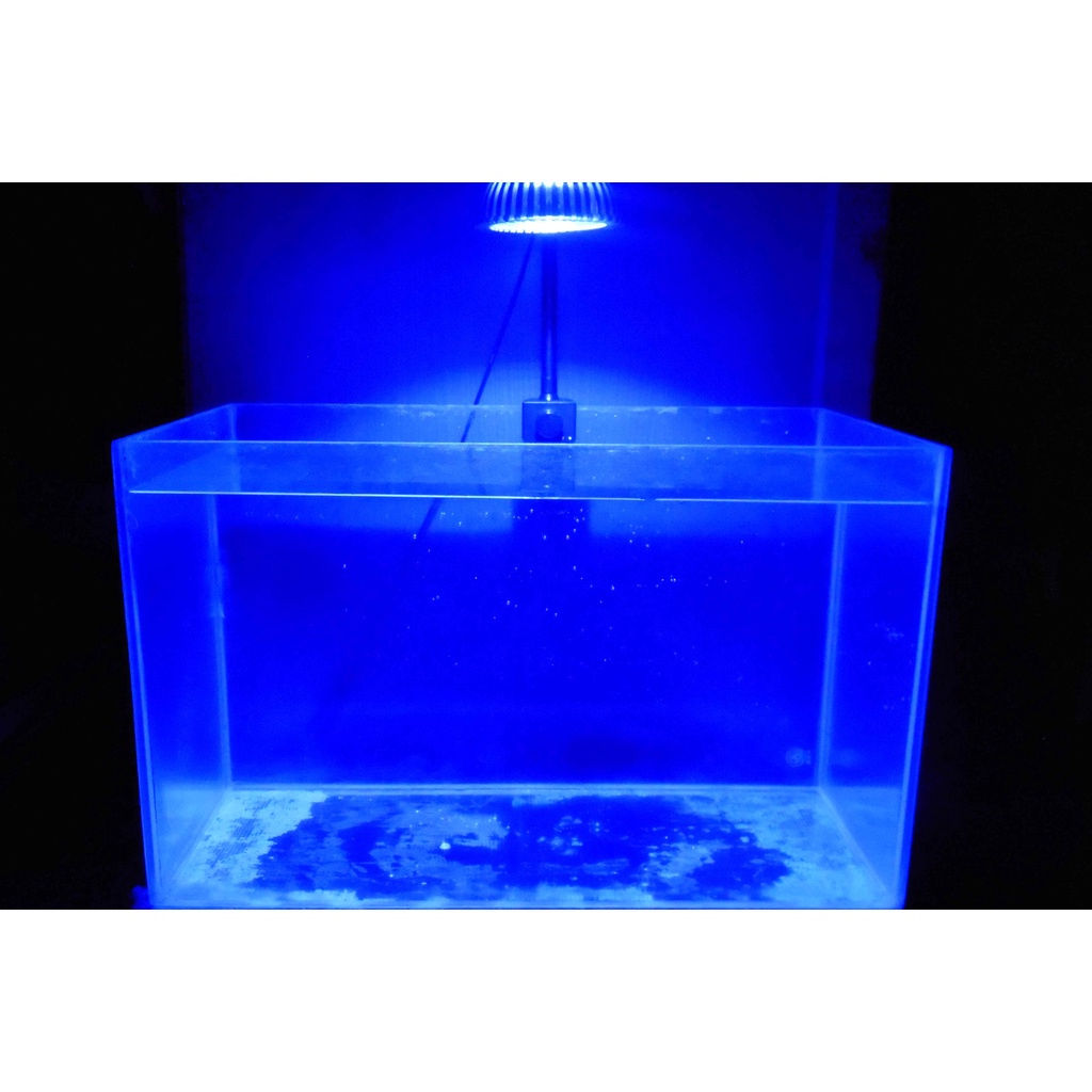 特製2尺缸高亮16W大功率LED藍光泛光多功能伸縮型水族珊瑚夾燈