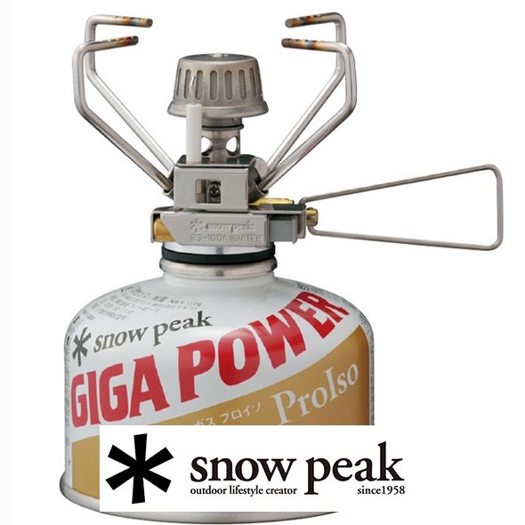 【台灣黑熊】日本Snow Peak GP不鏽鋼自動點火小型瓦斯爐 登山爐 攻頂爐 GS-100AR