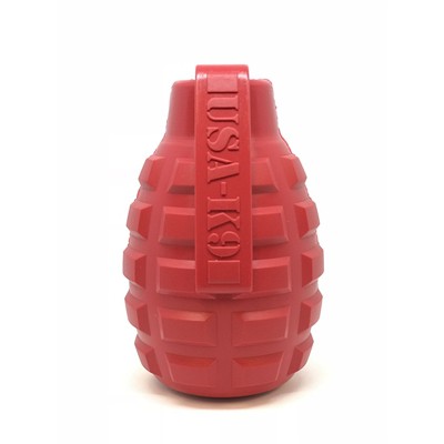 {關門放狗} 美國 SodaPup USA-K9 Grenade 手榴彈造型 寵物耐咬益智漏食玩具