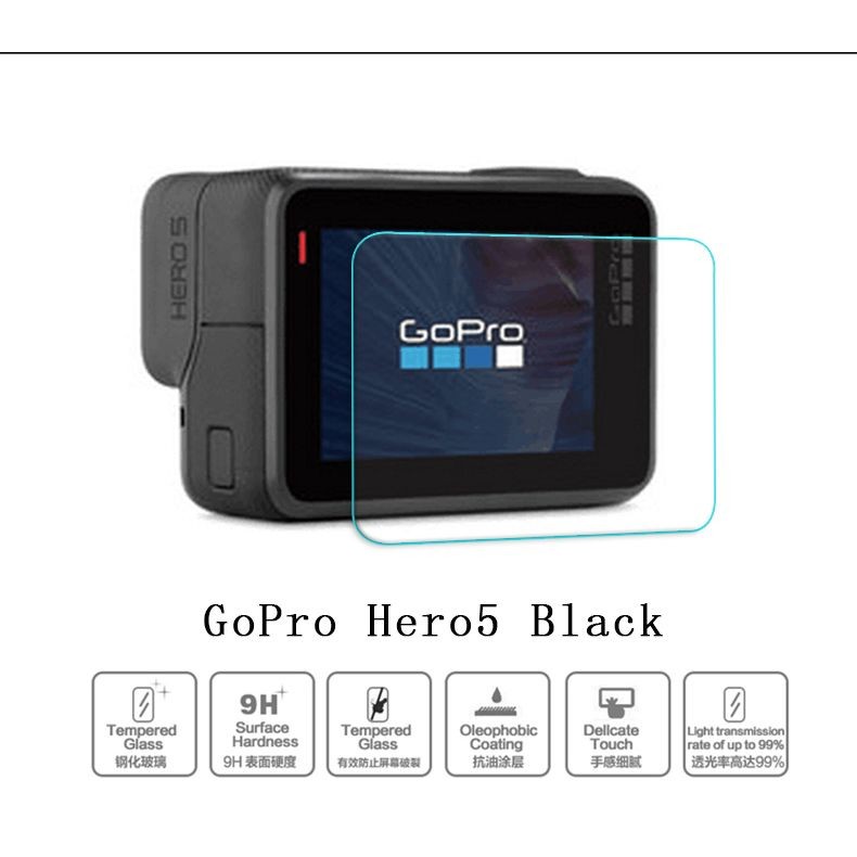 ~向上3C~ GoPro Hero4 Hero5 Black 運動相機 攝影機 鋼化膜 9H鋼化玻璃膜 防指紋 保護膜