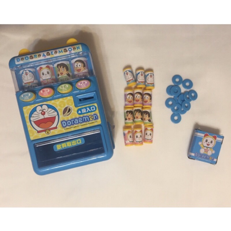 二手～哆啦A夢小叮噹投幣自動販賣機玩具 ～正版授權 ST安全玩具