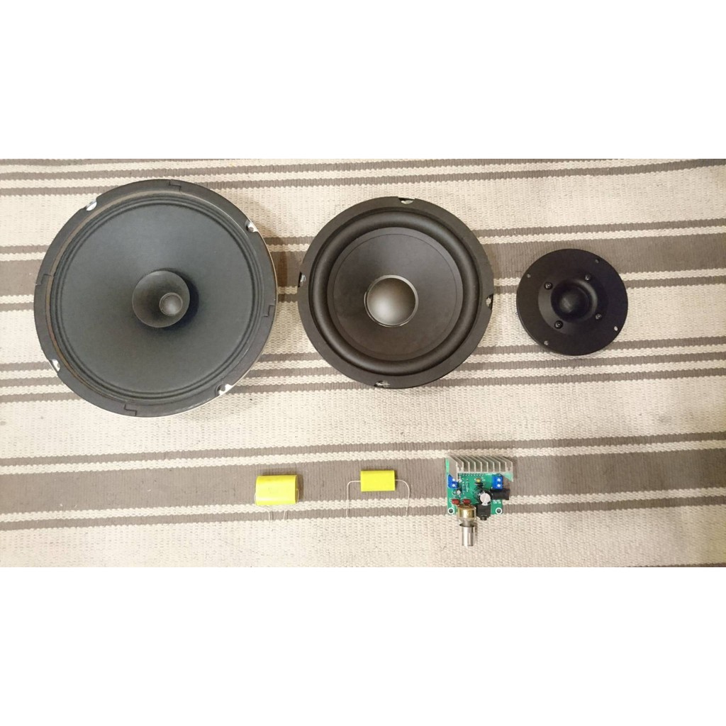 喇叭單體(全音域、高音、低音 各一+ 小功率擴大機) 音響DIY