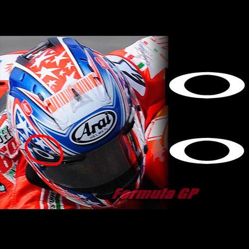 [FGP] 反光貼紙 OAKLEY 鏡片貼紙 頭盔貼紙 一對裝 MotoGP Arai SHOEI AGV 安全帽