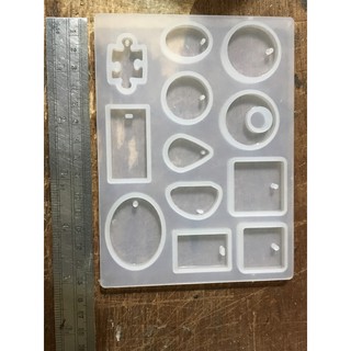 ◎造研所◎墜飾綜合矽膠模具/12種形狀/手作DIY水晶泡泡飾品/半珠/胸針/吊飾◆本交易為墜飾矽膠模具不含範例