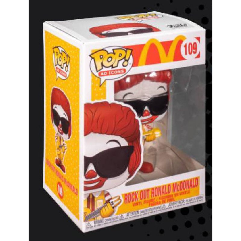 柴寶趣 FUNKO POP 109 麥當勞 McDONALD 叔叔 搖滾 墨鏡 吉他 ROCK OUT 正版