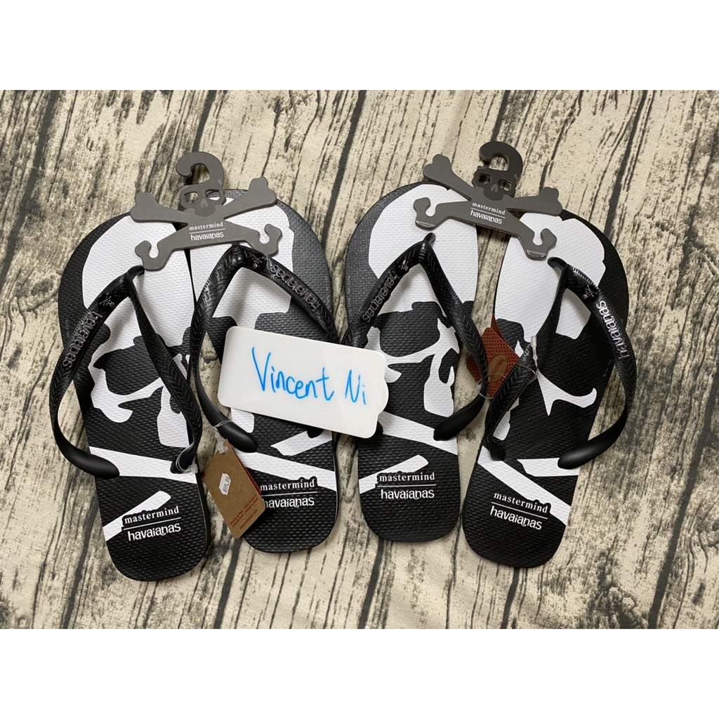 全新現貨  MASTERMIND x HAVAIANAS 聯名拖鞋 大腳 30公分