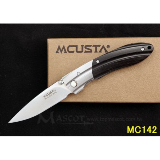 [刀光劍影]~日本品牌MCUSTA-MC-142 VG10黑檀木折刀