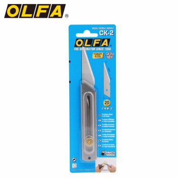 【SPTOOL】日本製 OLFA CK-2 手工藝刀 不鏽鋼 白鐵 尖尾刀 特殊設計刀片