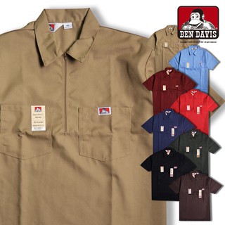 BEN DAVIS HALF ZIP SLEEVE SHIRT 半門襟 拉鍊 工作 襯衫 9色