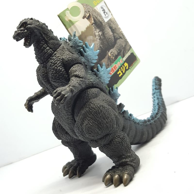 【日本帶回】 早期 BANDAI 萬代 GODZILLA 哥吉拉 1998年製 珠光藍鰭放射版 東寶 怪獸 系列 軟膠