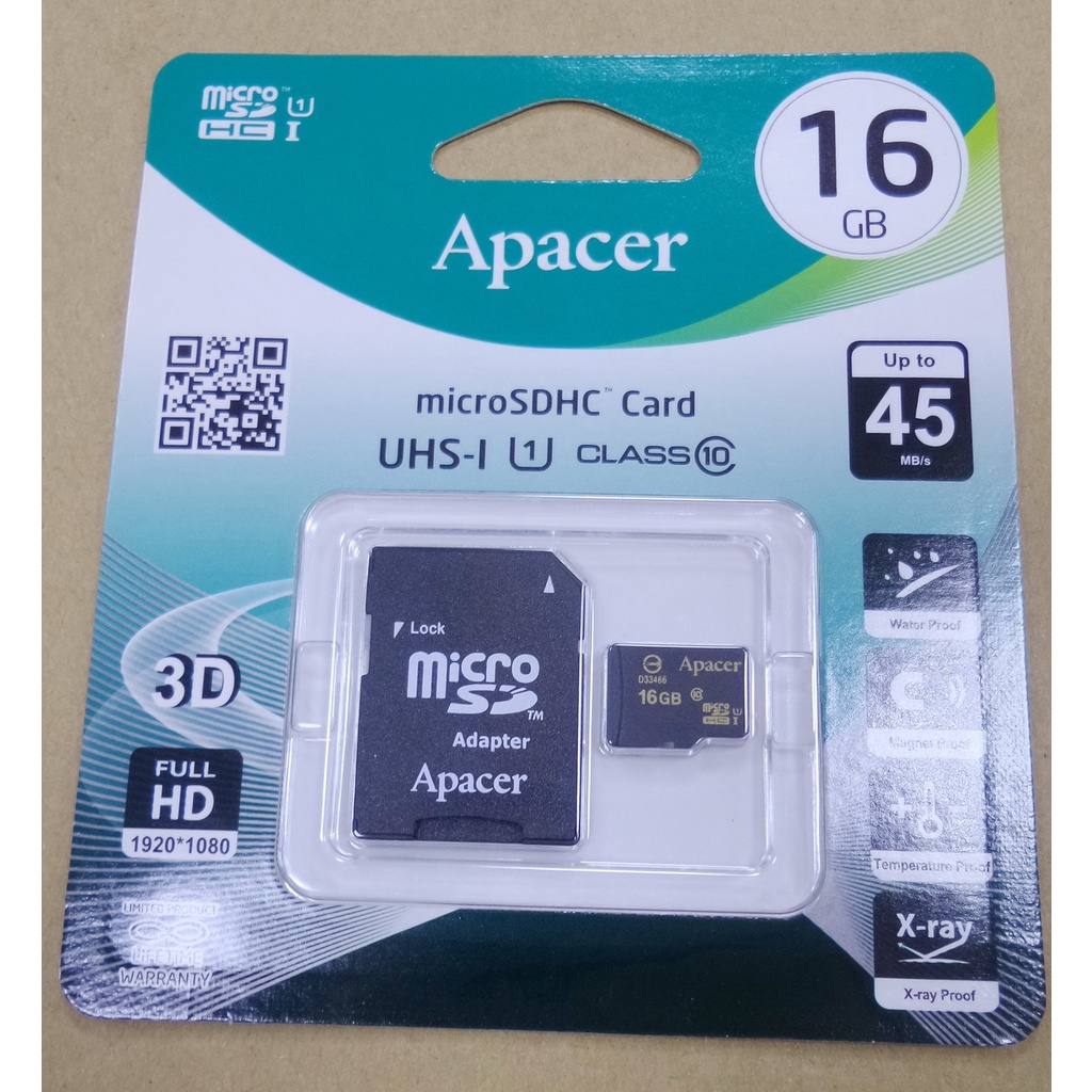 盒裝新品 / 宇瞻 Micro SDHC 16GB UHS-I C10 記憶卡