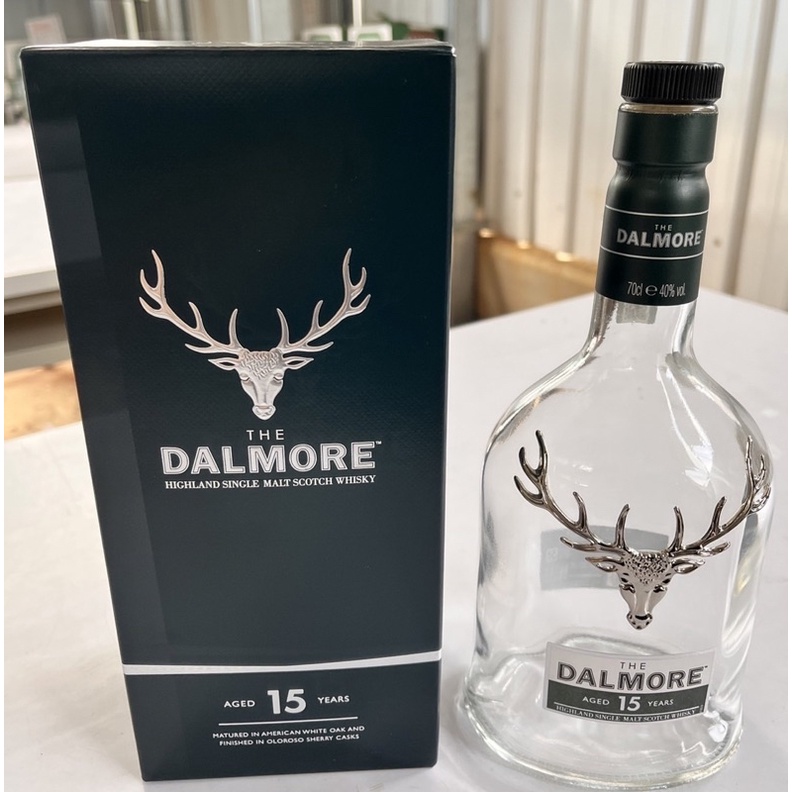 Dalmore 大摩15年 單一麥芽蘇格蘭威士忌空瓶（有附盒）