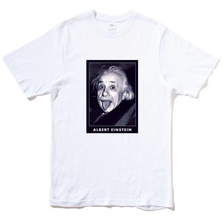 【快速出貨】Albert Einstein 愛因斯坦 短袖T恤 白色 人物T 相片T 潮T 班服 團體服