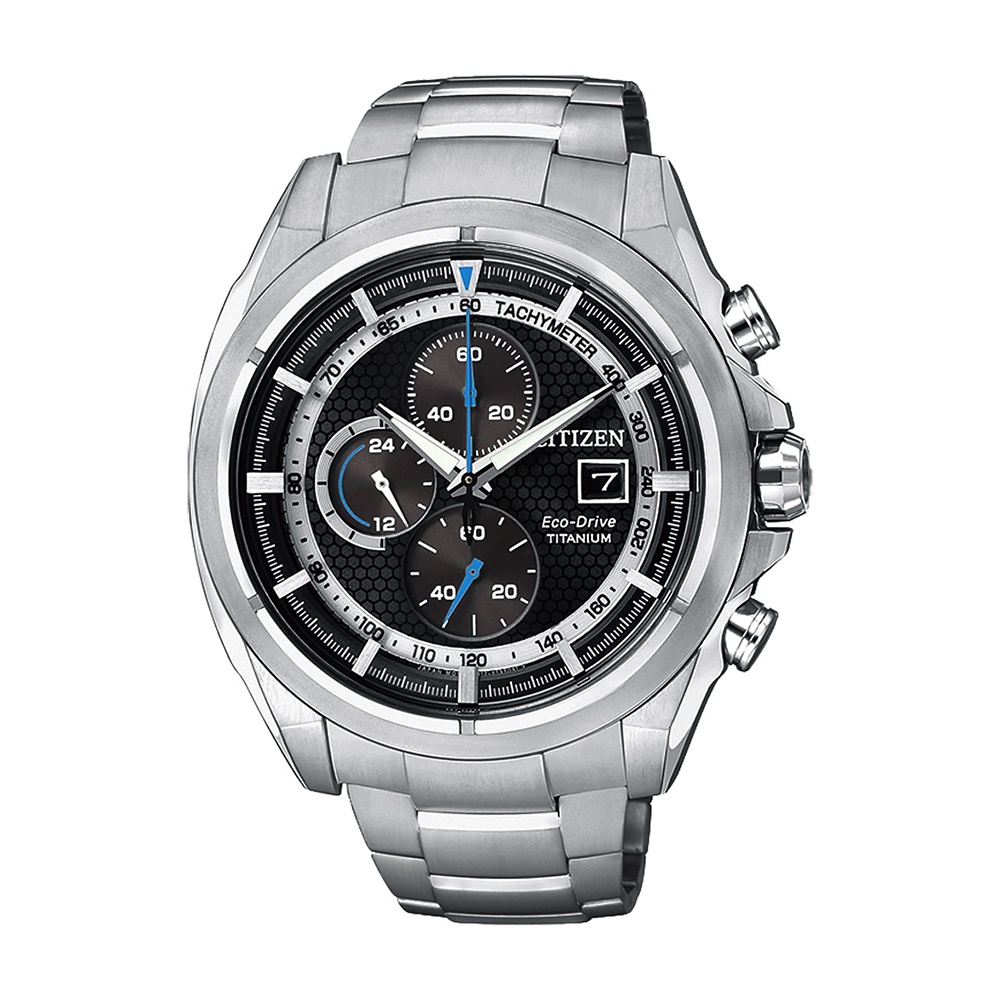 １２期分期【高雄時光鐘錶】CITIZEN 星辰 CA0551-50E GENT'S系列 超級鈦金屬計時光動能腕錶