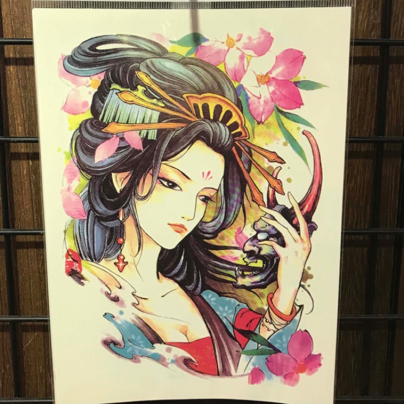 花魁 阿莉 小舖舖 防水唯美刺青貼紙 蝦皮購物