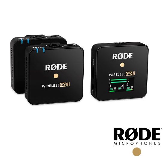 [附保卡]RODE｜WIRELESS GO II 2代 無線麥克風 一對二 (黑色)  正成公司保固