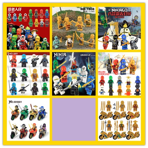 高仿錶💖AAK百貨🍓樂高同款兒童玩具積木人仔特警忍者消防員警察男女孩 