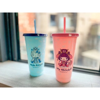 💕美樂蒂 Hello kitty 凱蒂貓 聯名款 布袋戲 變色冷水壺 限量版