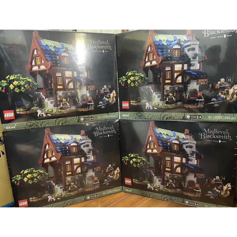 可郵寄 LEGO 樂高 21325 全新品未拆 Medieval Blacksmith 中世紀鐵匠 武士熔鐵爐