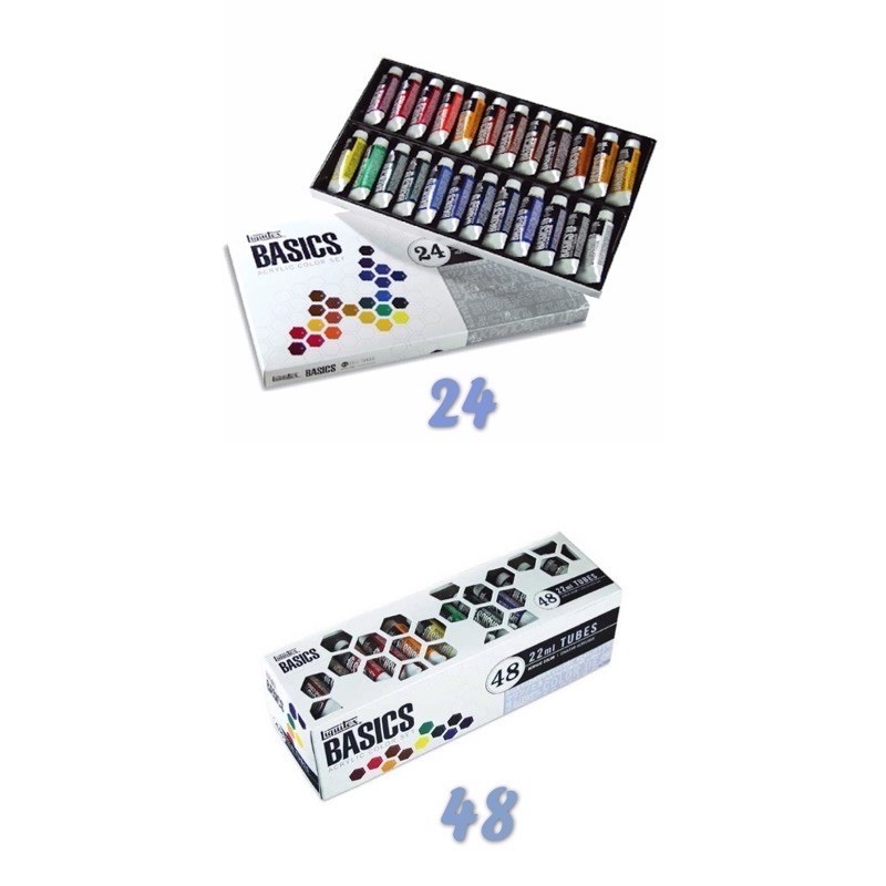 美國 Liquitex Basics 22ml 24色 48色 立可得 學生級壓克力顏料 初學者 現貨