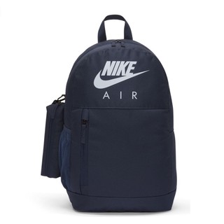 NIKE AIR 後背包 書包 運動 休閒 大LOGO 附鉛筆袋 基本款 大容量 軟墊肩帶 深藍 BA6032451