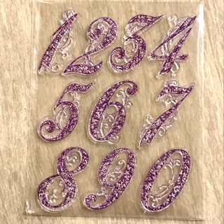 J's 透明印章 數字 雕花數字 藝術字 藝術字型 矽膠印章 手帳創作 手帳必備