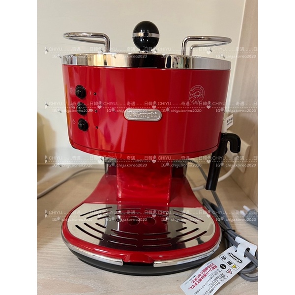 [現貨]二手近全新 Delonghi 半自動咖啡機 義式咖啡機 ECO310 紅色 日本購入 可刷卡