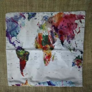 枕套 坐墊枕套 世界地圖 45*42.5