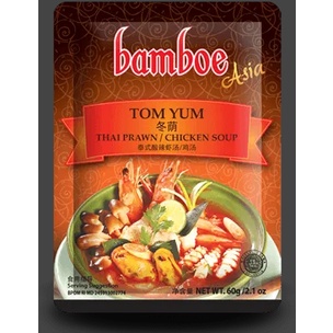BAMBOE TOM YAM THAI PRAWN / CHICKEN SOUP 泰式酸辣蝦湯/雞湯調味醬 60 gr
