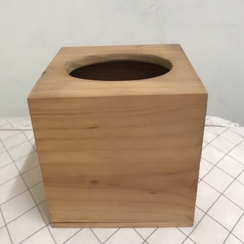 生活工場木頭製方型面紙盒（衣區）