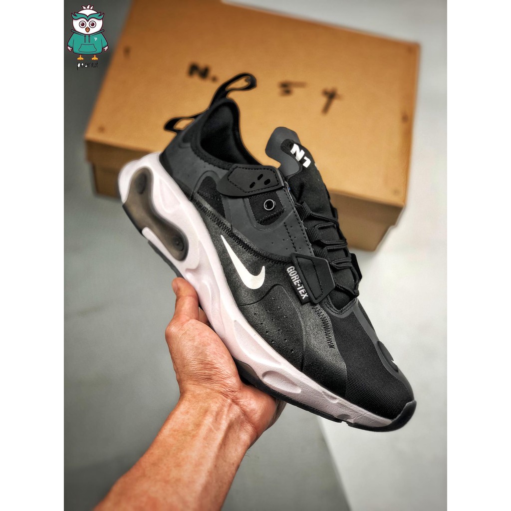 black and white nike react
