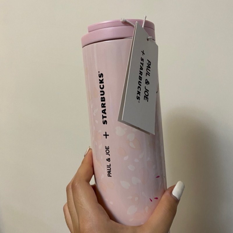 Starbucks 星巴克 粉紅色櫻花貓咪可愛保溫瓶