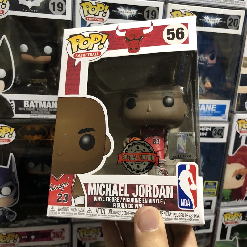 [李大] 正版現貨 Funko POP NBA Michael Jordan 喬丹 新人年 草寫紅衣 #56