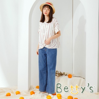 betty’s貝蒂思(11)造型小口袋牛仔長褲(深藍)