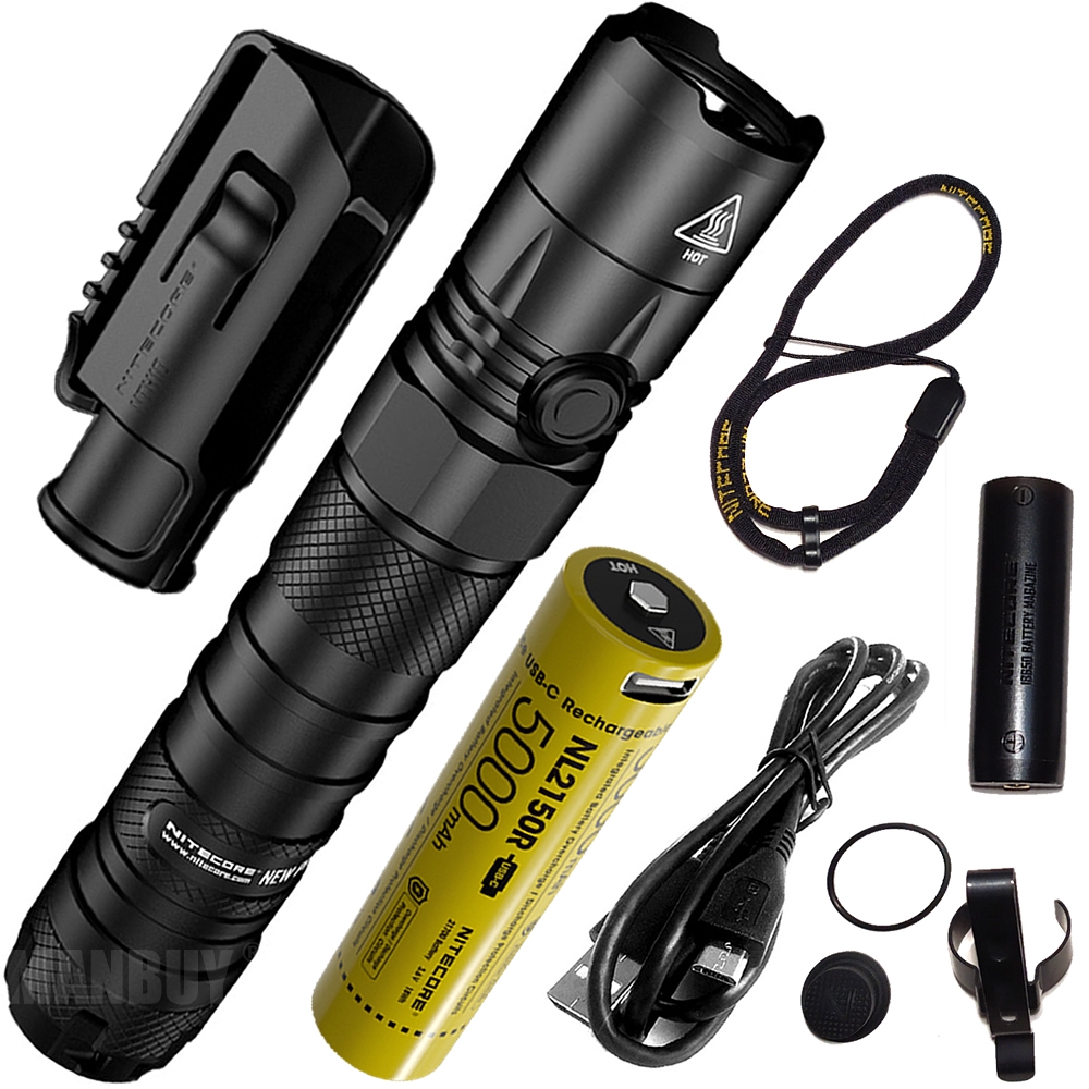 NITECORE NEW P12 附 5000mAh 21700電池 1200流明 NTH10夾具 LED 手電筒