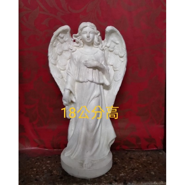 （浪漫349）白色系素色女天使小燭台擺飾，波麗材質